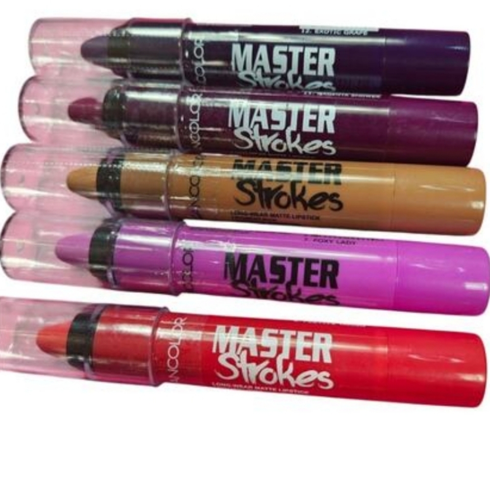 Kleancolor Master Strokes Lipstick Set Lot 5 NEW
